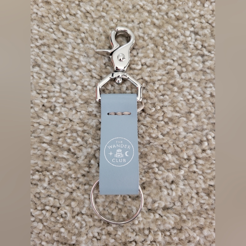The Wander Club Blue Keychain